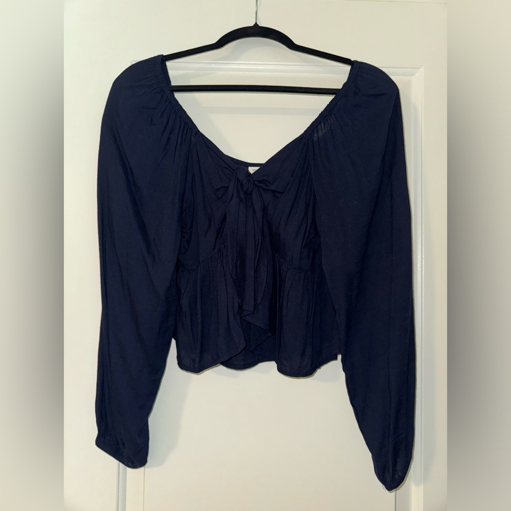 South Moon Under Navy bow tie top